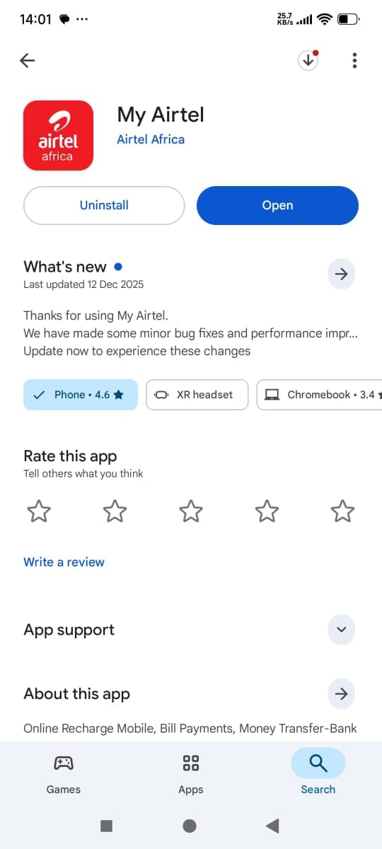 Step 1: Install My Airtel app to resubscribe Airtel 5G router data plan
