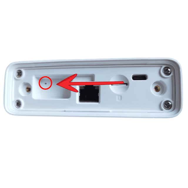 Airtel antenna reset button location inside compartment